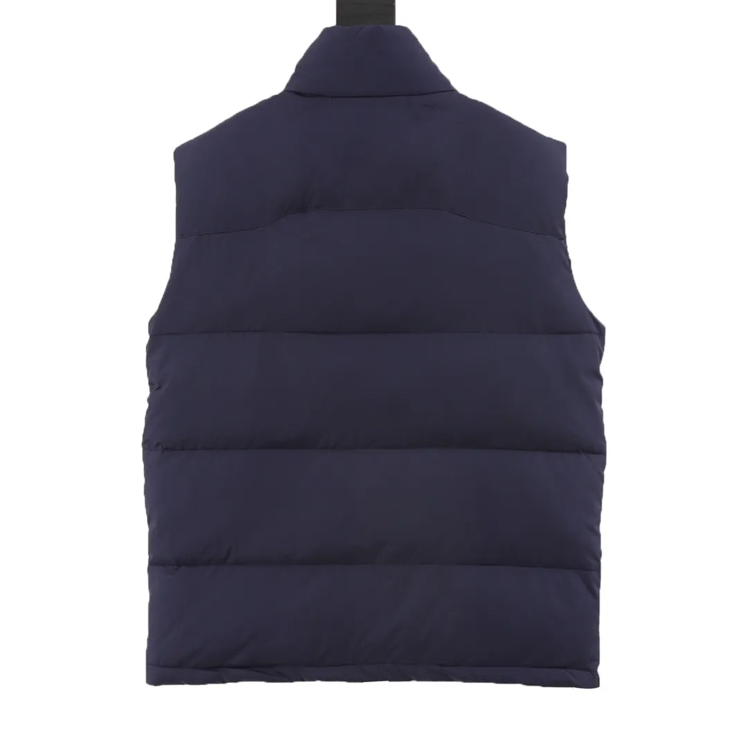 🅿️720 RALPH LAUREN/Ralph Lauren 24FW R51 pony logo embroidered down vest-paint black/matte black/matte navy Full of high-end look and feel, simple but not simple. Whether it is the fabric material or the overall outline, it has both fashionable styling and good cold-proof effect, and brings a comfortable wearing experience and feeling. It can concave shape and keep warm, three-dimensional and full, highly practical, filled with white duck down inside, same style for men and women, three-label customized accessories SIZE: M-XXL